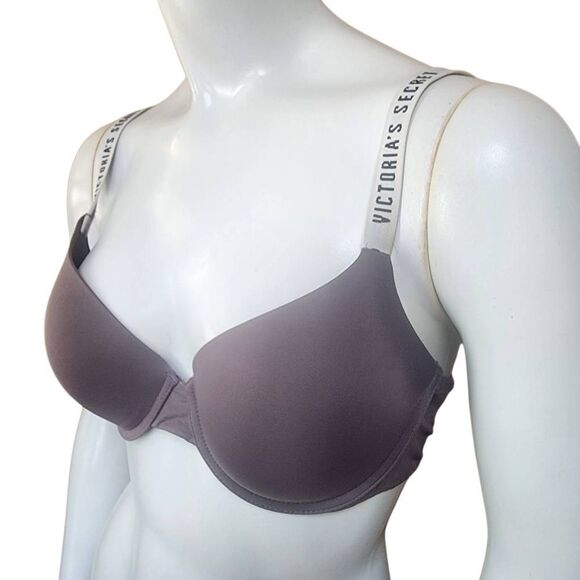 Victoria's Secret Mauve T-Shirt Lightly Lined Demi Bra (34C) - Picture 2 of 6